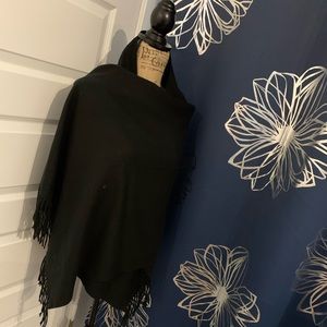 Basic Black Oversized Soft Scarf